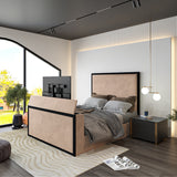 Madrid Upholstered Electric Media  TV Bed Frame
