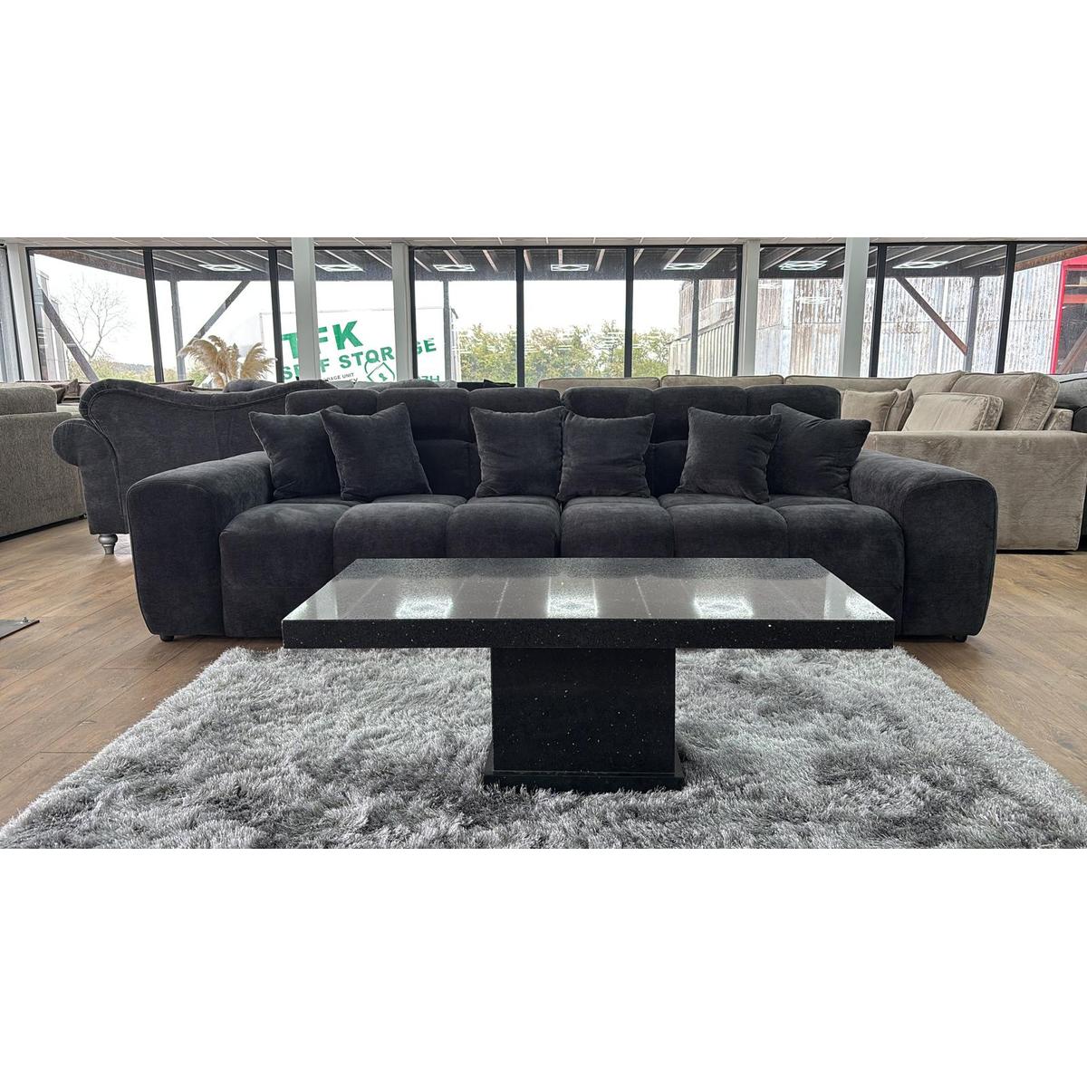 Jacob 4 Seater Sofa - Black