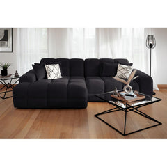 Jacob Black Left Hand Facing Corner Sofa