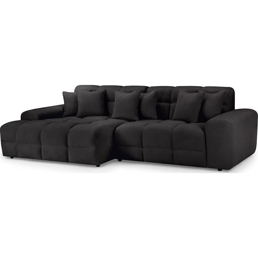 Jacob Black Left Hand Facing Corner Sofa