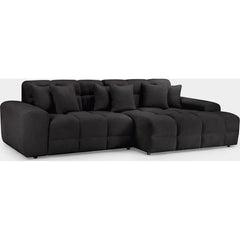 Jacob Sofa Black Right Hand Facing Corner