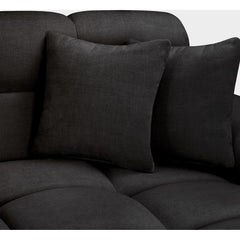 Jacob Sofa Black Right Hand Facing Corner