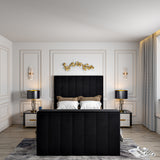 Vogue Upholstered Soft Velvet Line TV Bespoke Bed Frame