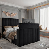 Vogue Upholstered Soft Velvet Line TV Bespoke Bed Frame
