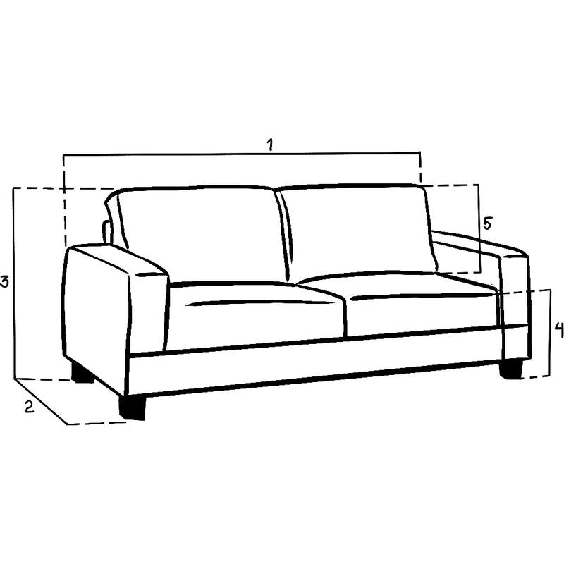 Jerry Sofa Black 3 Seater