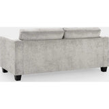 Jerry Sofa Grey Fabric 3 Seater