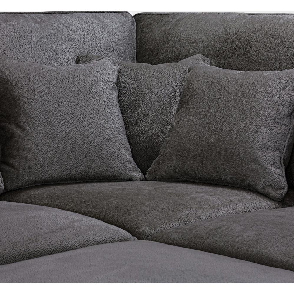 Kiana Modular Sofa Grey Left Hand Arm Piece