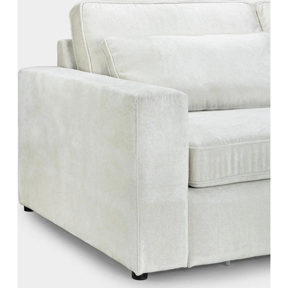 Kiana Modular Sofa Ivory Left Hand Arm Piece