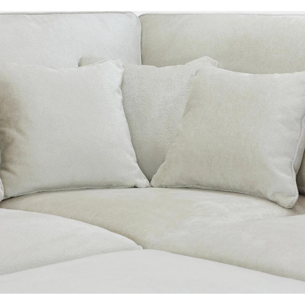 Kiana Modular Sofa Ivory Right Hand Arm Piece