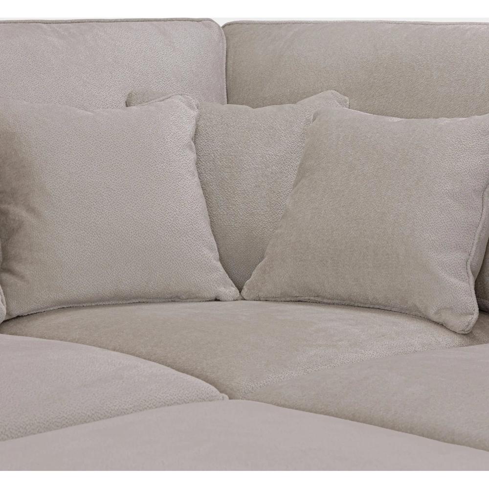 Kiana Modular Sofa Mocha Right Hand Arm Piece