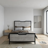 Linea Luxury Metal & Fabric Bed Frame