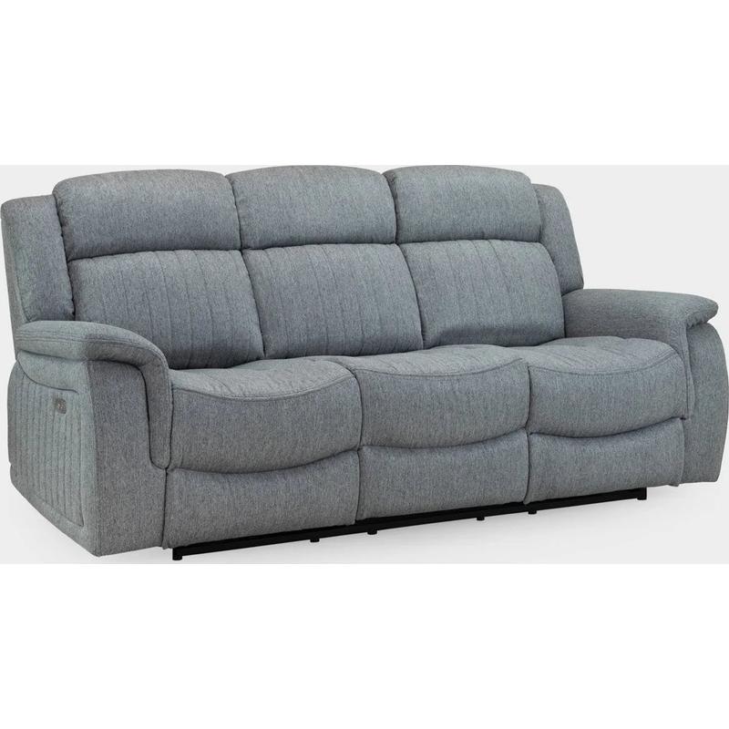 Linden Recliner Sofa Grey 3 Seater