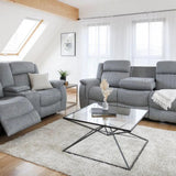 Linden Recliner Sofa Grey 3 Seater