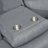 Linden Recliner Sofa Grey 3 Seater