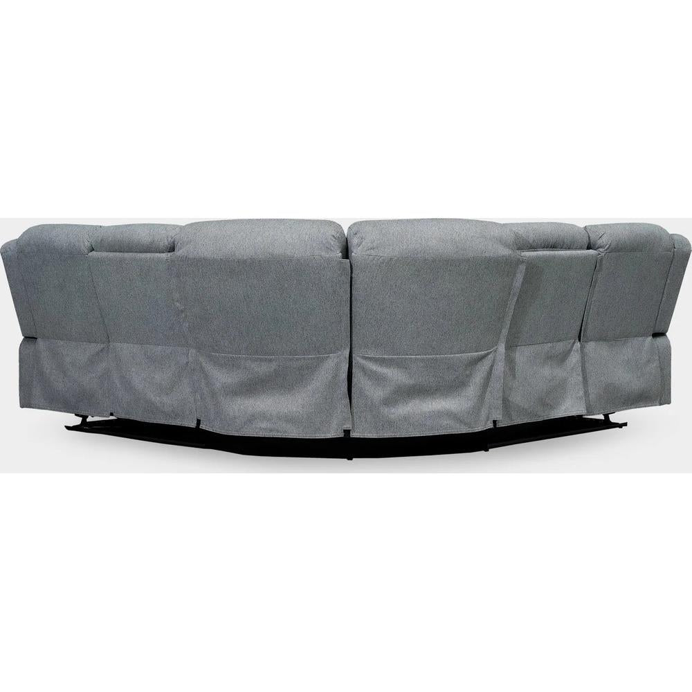 Linden Recliner Sofa Grey Large Corner