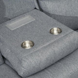 Linden Recliner Sofa Grey Large Corner