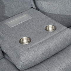 Linden Recliner Sofa Grey Large Corner