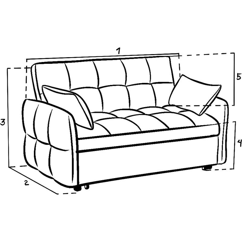 Mason Sofa Bed Grey 2 Seater