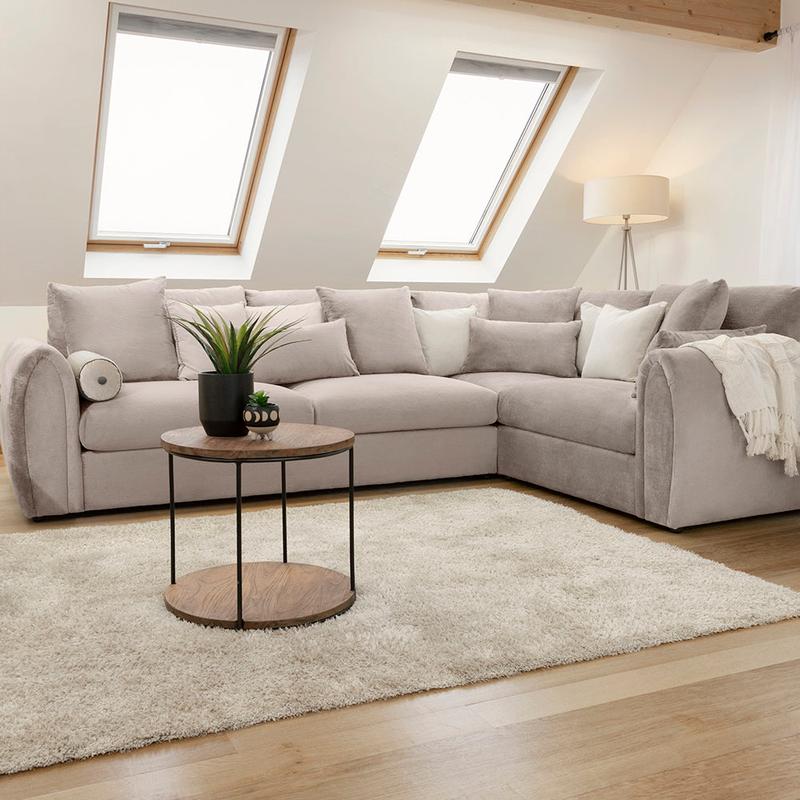 Mirabel Sofa Right Hand Facing Corner Mocha