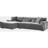 Modena Sofa Left Hand Corner In Charcoal