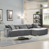 Modena Sofa Charcoal Right Hand Corner