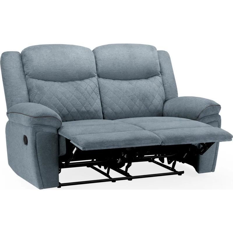 Myra Recliner Fabric 2 Seater Sofa - Grey