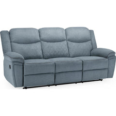 Myra Recliner Fabric 3 Seater Sofa - Grey