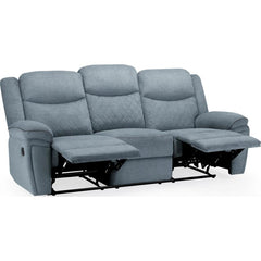 Myra Recliner Fabric 3 Seater Sofa - Grey