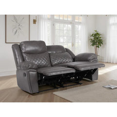 Myra Recliner Leather 2 Seater Sofa - Grey