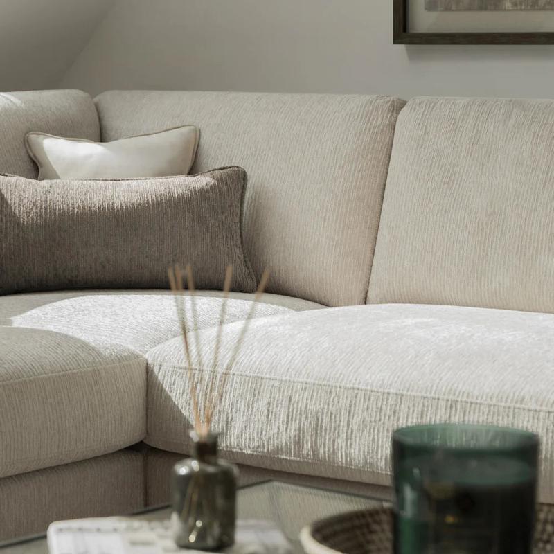 Naples   Large Corner Sofa In Beige