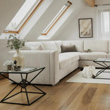 Naples   Large Corner Sofa In Beige