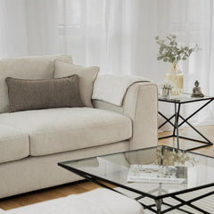 Naples Beige Large Corner Sofa