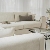 Naples   Large Corner Sofa In Beige