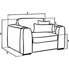 Naples Sofa Beige Armchair