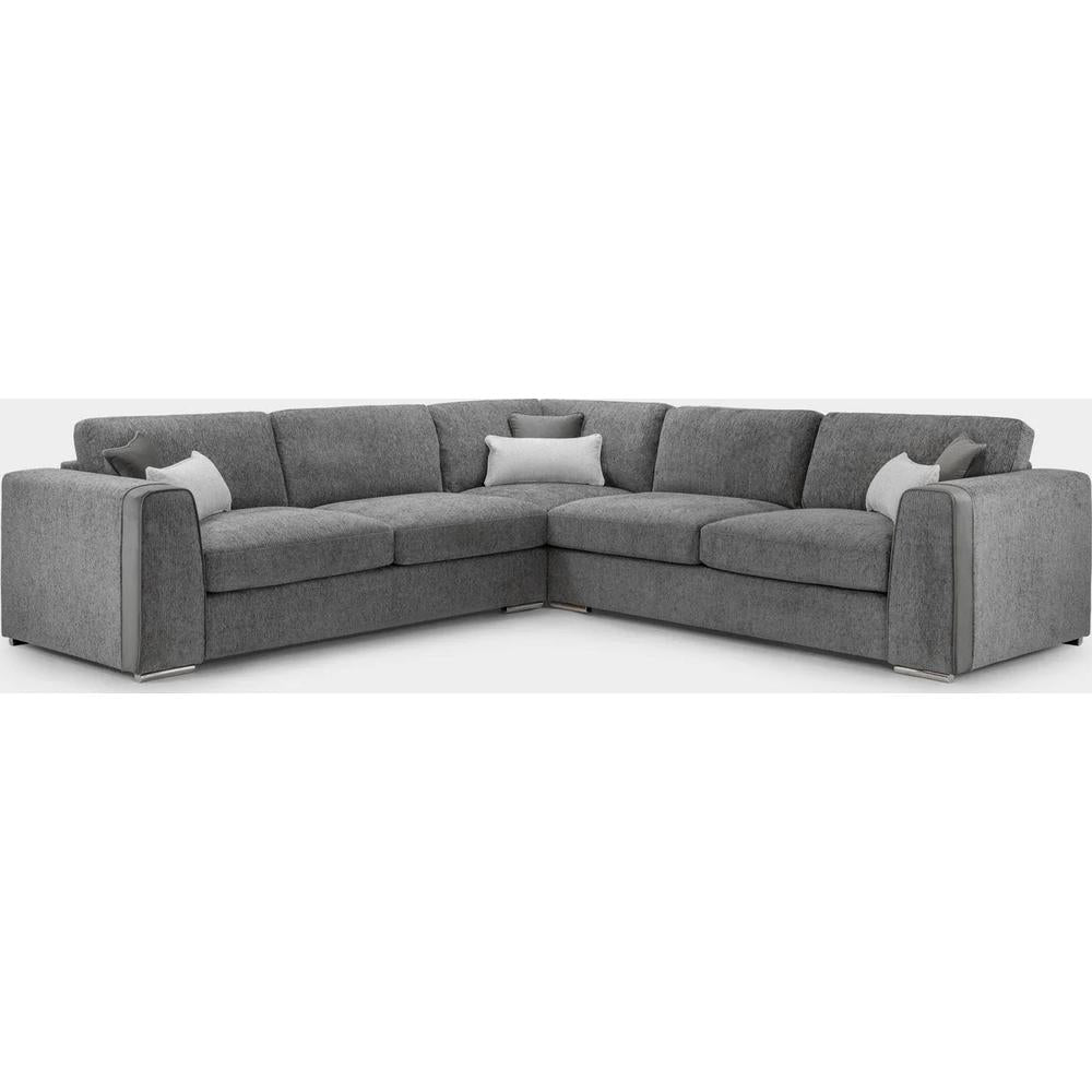 Naples Large Corner Sofa In Grey