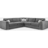 Naples Large Corner Sofa In Grey