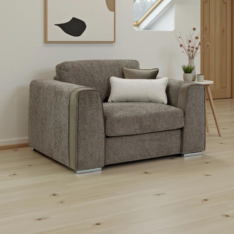 Naples Sofa Mocha Armchair