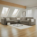 Naples Mocha Large Corner Sofa
