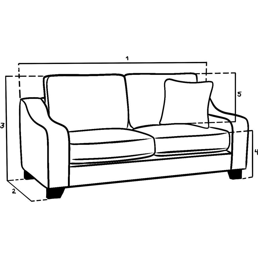 Nebraska Slate 3 Seater Sofa
