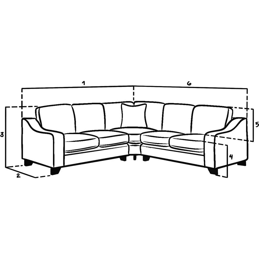 Nebraska Large Corner Sofa In Stone