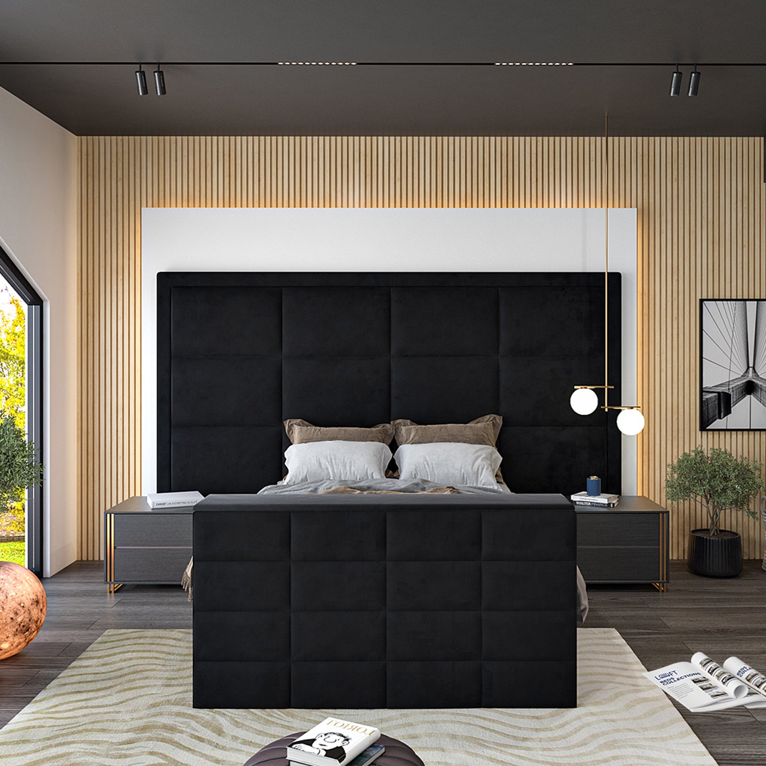 Lexington Upholstered TV Bed Frame