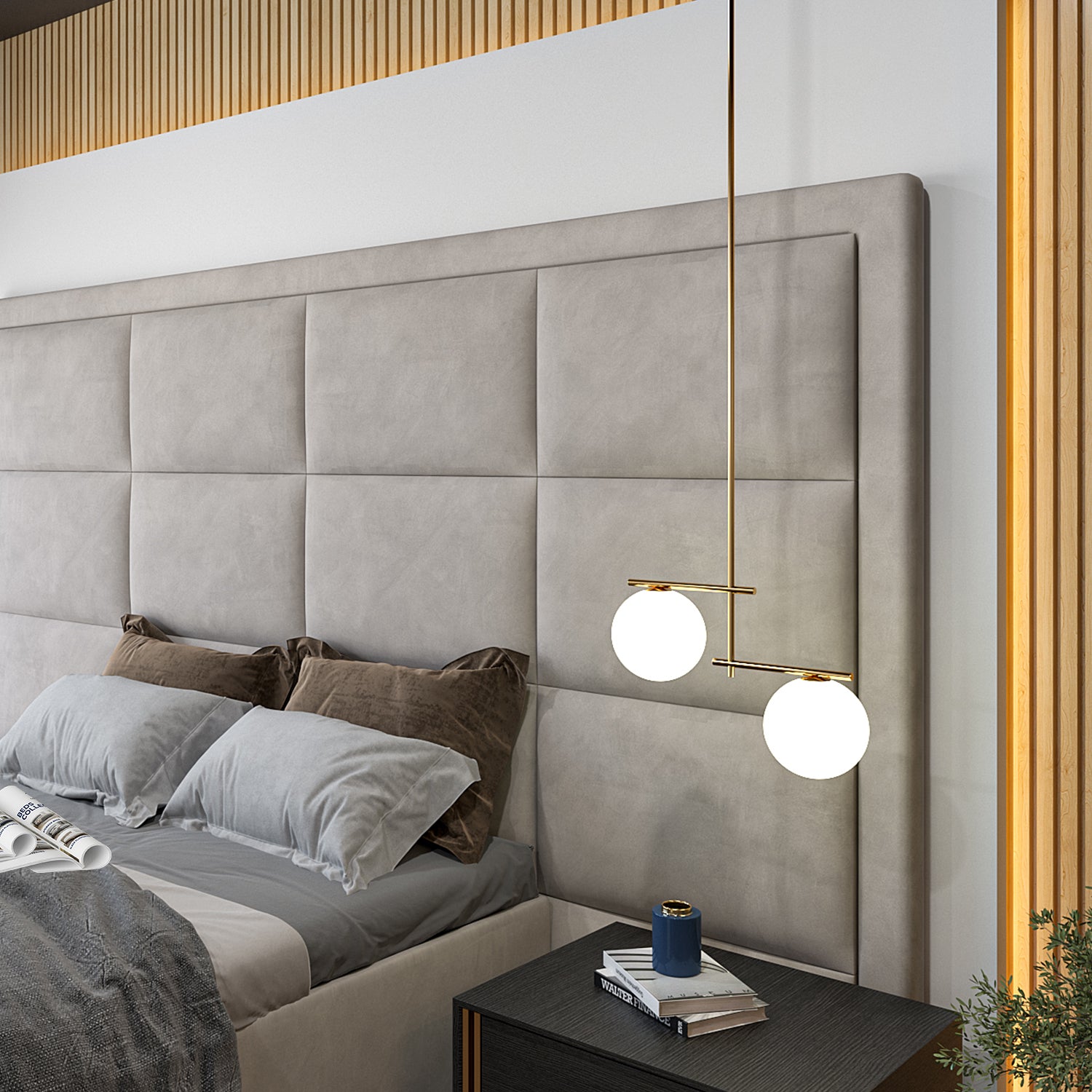 Lexington Upholstered TV Bed Frame