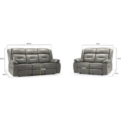 Novie Faux Leather 3+2 Seater Sofa