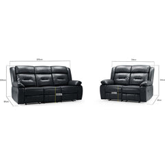 Novie Faux Leather 3+2 Seater Sofa