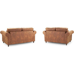 Oakland Leather Sofa 3+2 Seater Tan