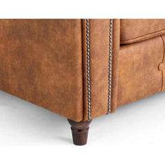 Oakland Leather Sofa 3+2 Seater Tan