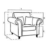 Oakland Sofa Armchair Tan