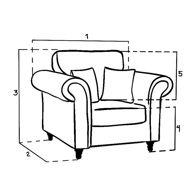 Oakland Sofa Armchair Tan