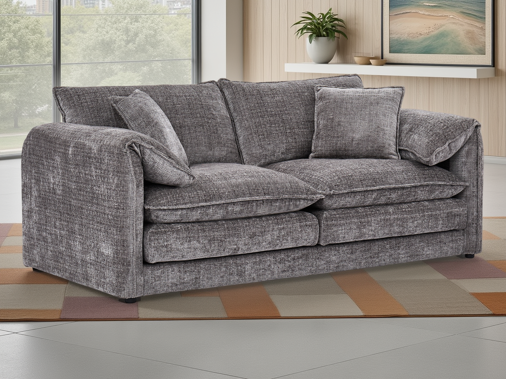 Solaya Sofa 3 Seater In Grey