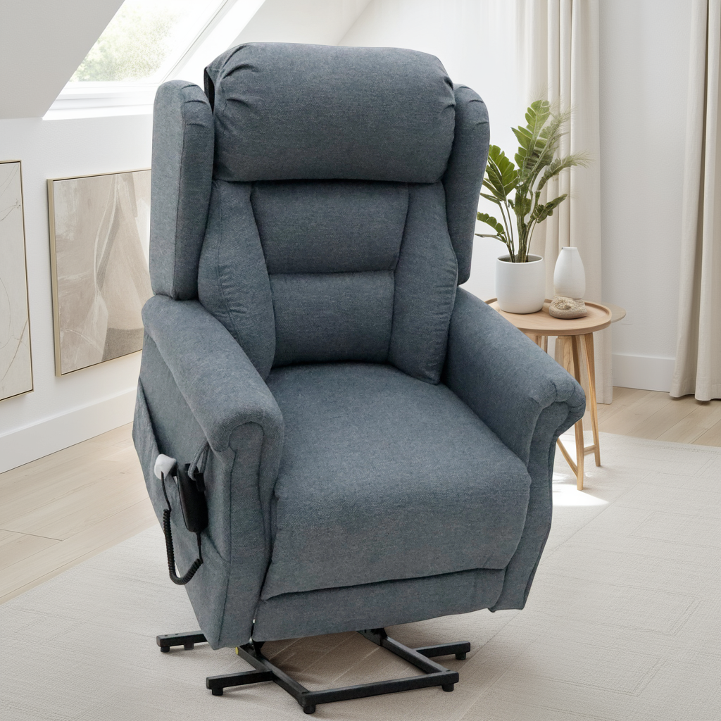 Fairmont Rise and Recline Chair in Grey